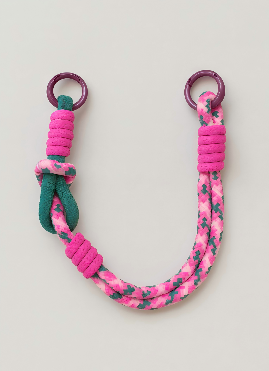 Rope Wrist Strap - Emerald Petal [Double End]