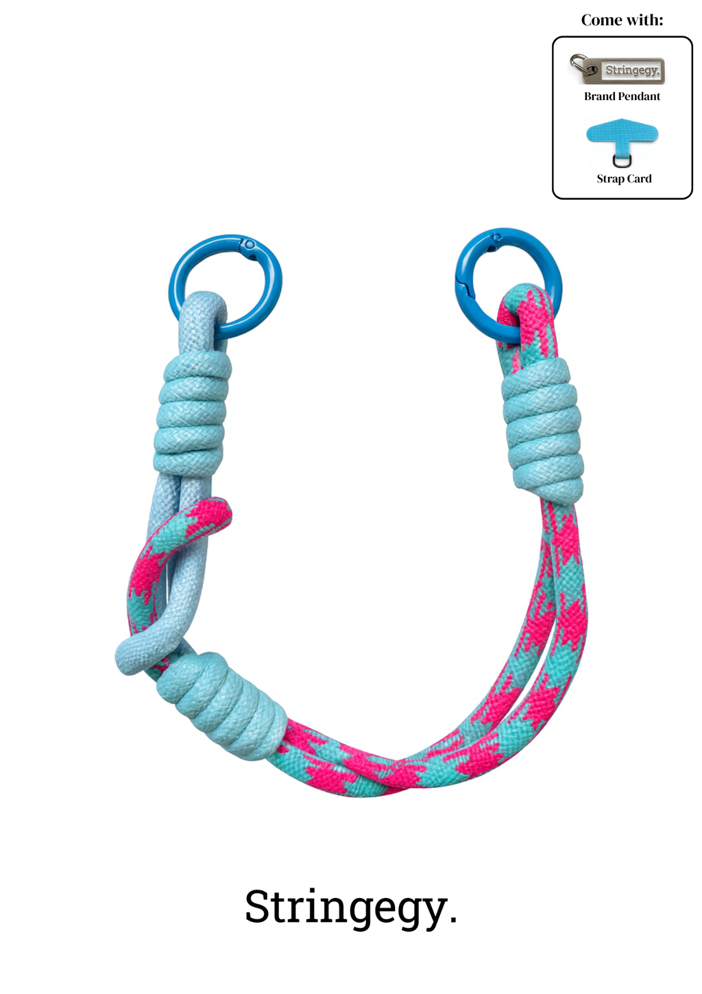 Rope Wrist Strap - Skyberry [Double End]