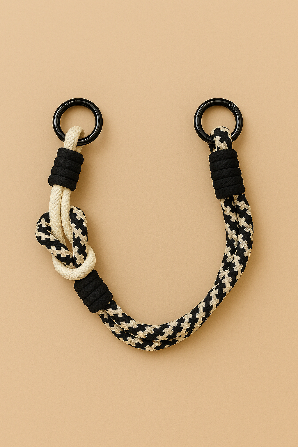 Rope Wrist Strap - Houndstooth [Double End]