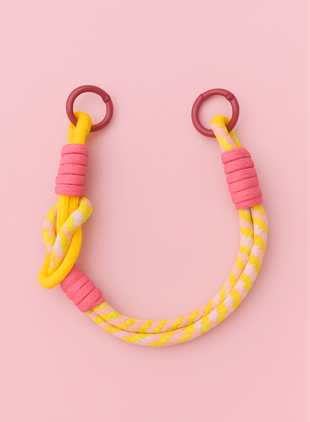 Rope Wrist Strap - Blush & Butter [Double End]