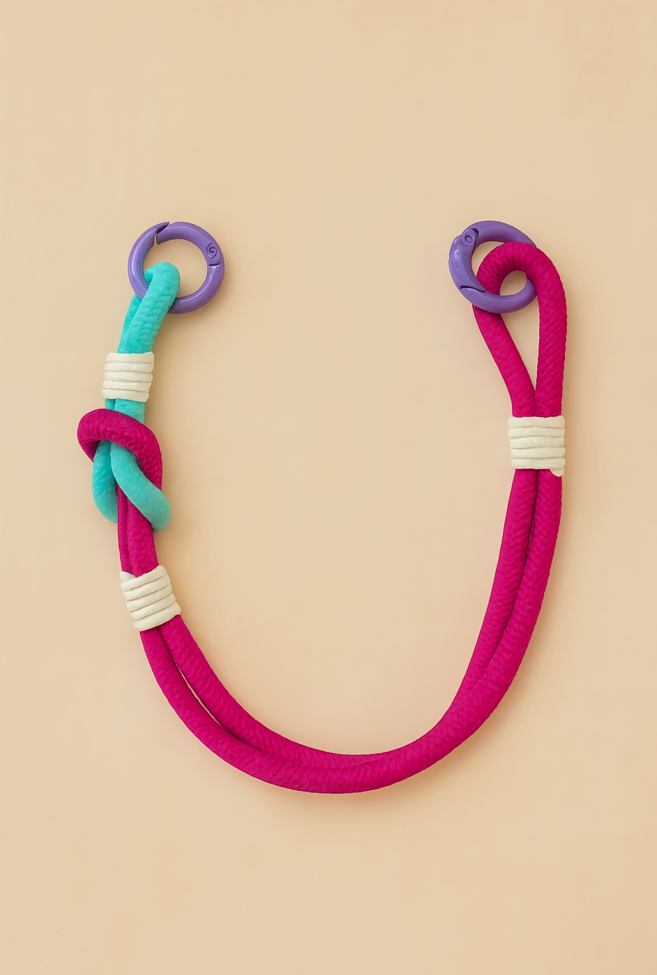 Rope Wrist Strap - Raspberry Sorbet [Double End]